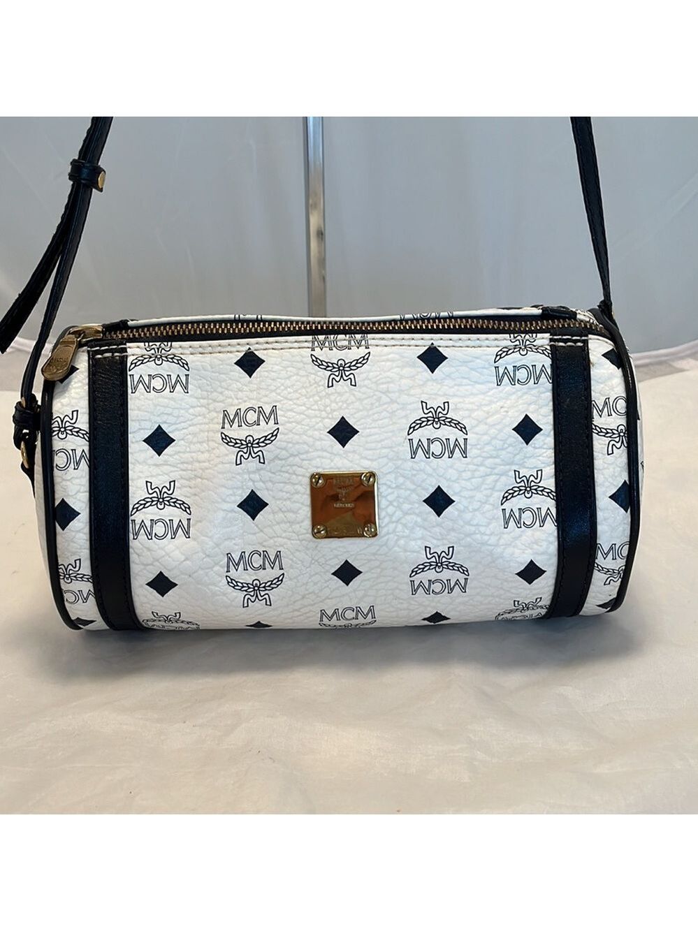 MCM Monogram Papillon Crossbody Bag